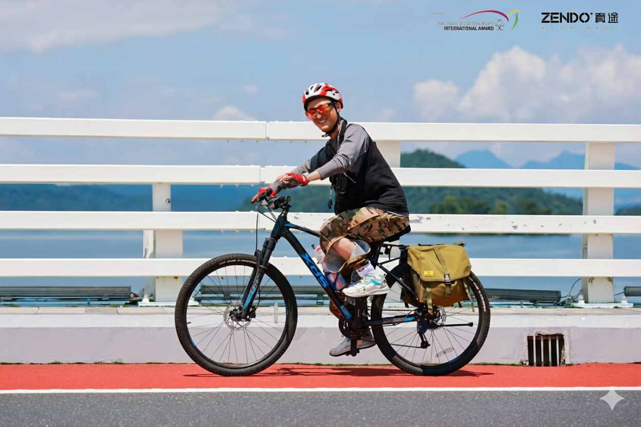 Cycling at Qiandao Lake